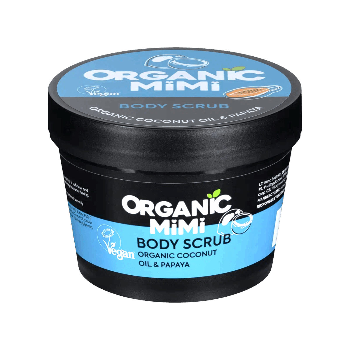 Organic Mimi Piling za telo Kokos & Papaja, 120 g | VESNA.RS