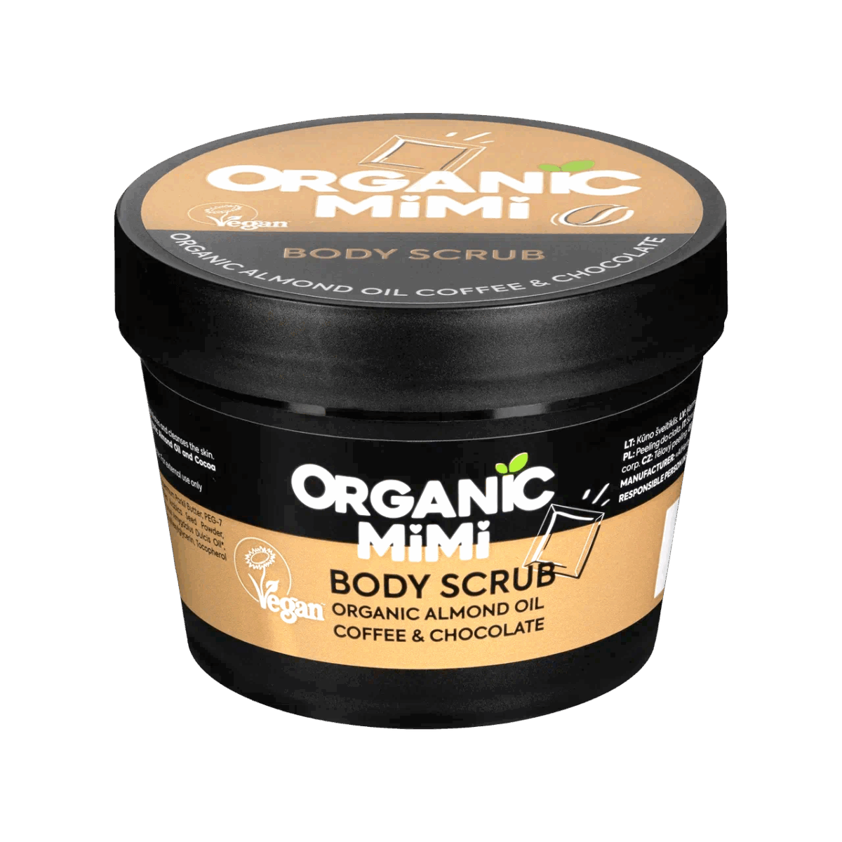 Organic Mimi Piling za telo Kafa & Čokolada, 120 g | VESNA.RS