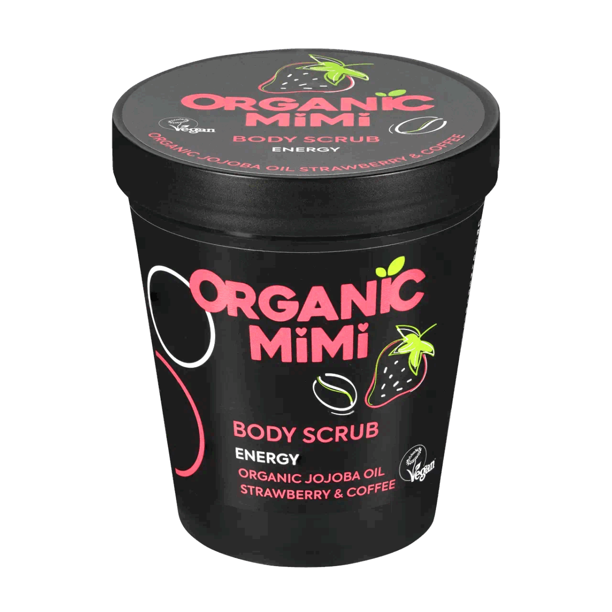Organic Mimi Piling za telo Jagoda & Kafa, 250 g | VESNA.RS