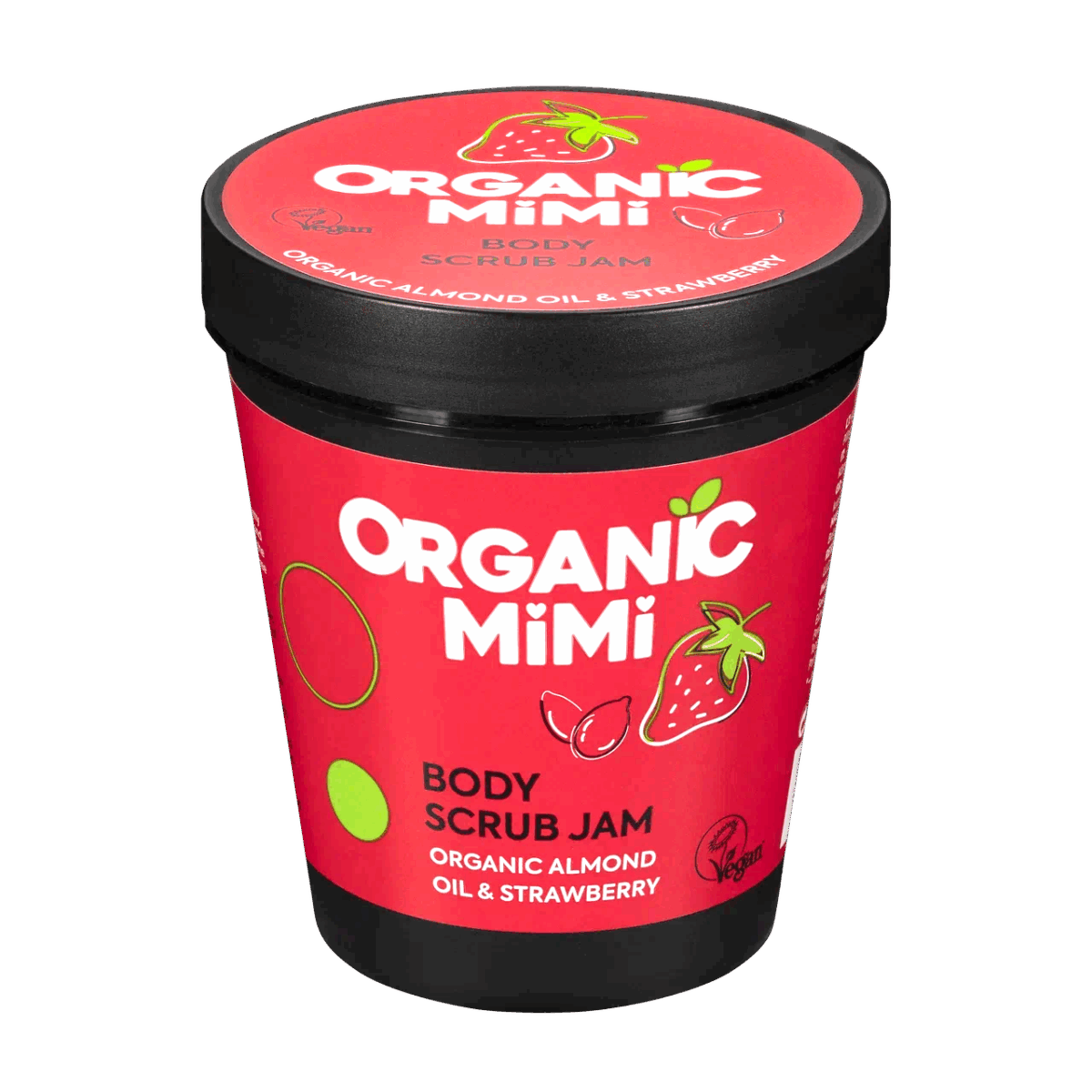 Organic Mimi Džem piling za telo Badem & Jagoda, 250 g | VESNA.RS
