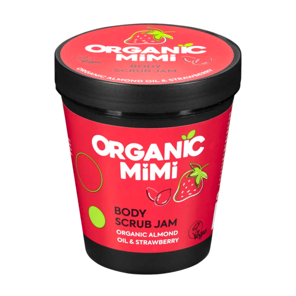 Organic Mimi Džem piling za telo Badem & Jagoda, 250 g | VESNA