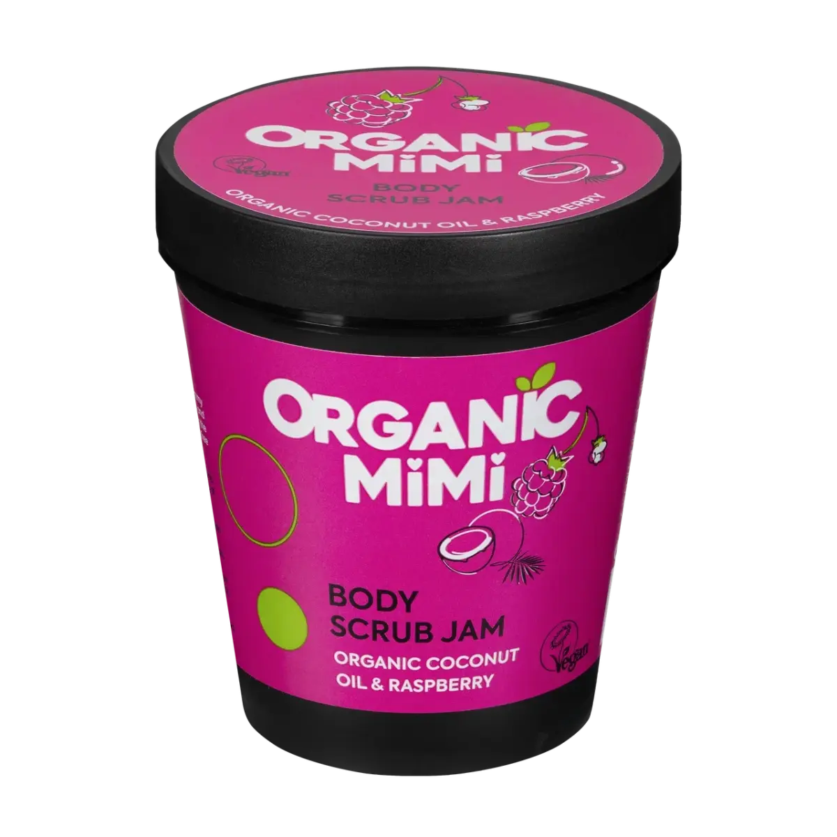 Organic Mimi Džem piling za telo Kokos & Malina, 250 g | VESNA.RS