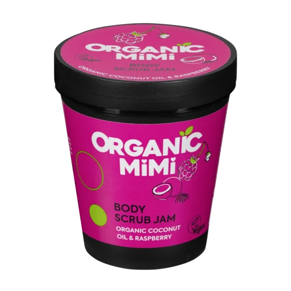 Organic Mimi Džem piling za telo Kokos & Malina, 250 g | VESNA