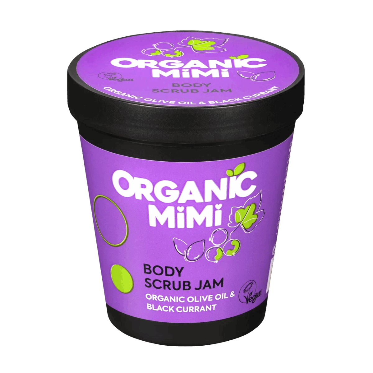 Organic Mimi Džem piling za telo Maslina & Crna ribizla, 250 g | VESNA.RS