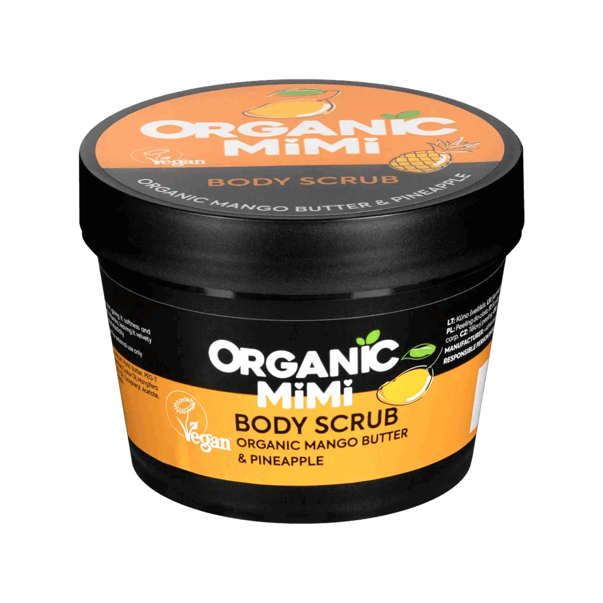 Organic Mimi Piling za telo Mango & Ananas, 120 g | VESNA.RS