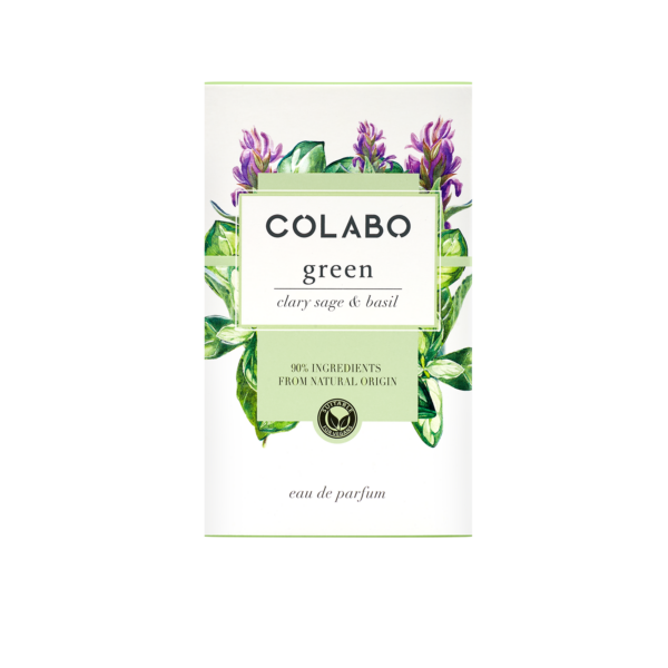 COLABO Toaletna voda GREEN Clary sage & basil, 100 ml | VESNA