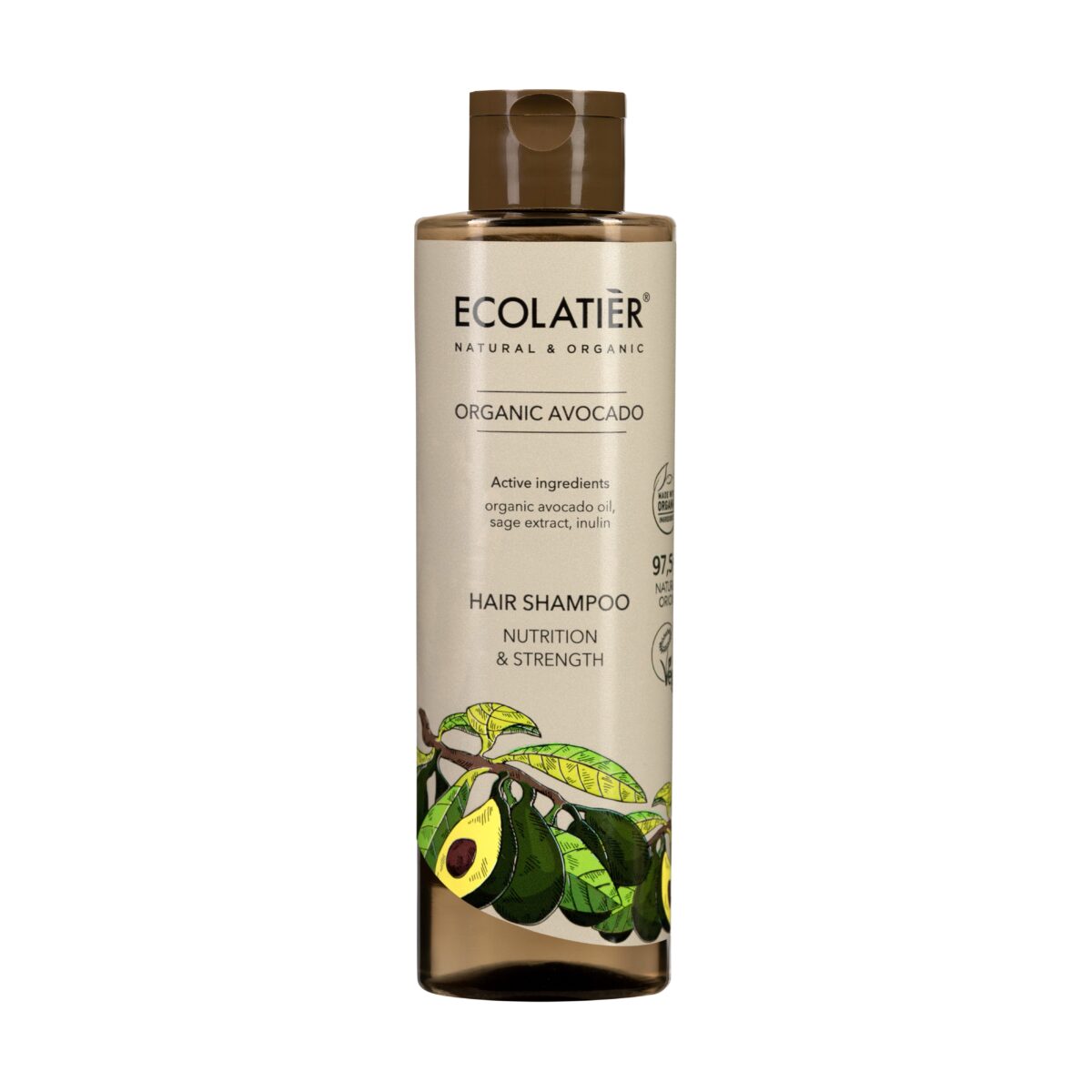 ECOLATIER Šampon za kosu Organic Avocado, 250 ml | VESNA.RS