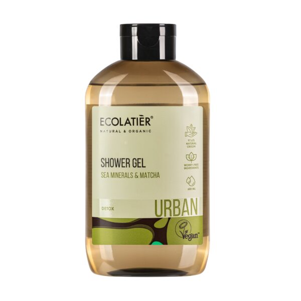 ECOLATIER URBAN Gel za tuširanje Minerali mora & Matcha, 600 ml | VESNA