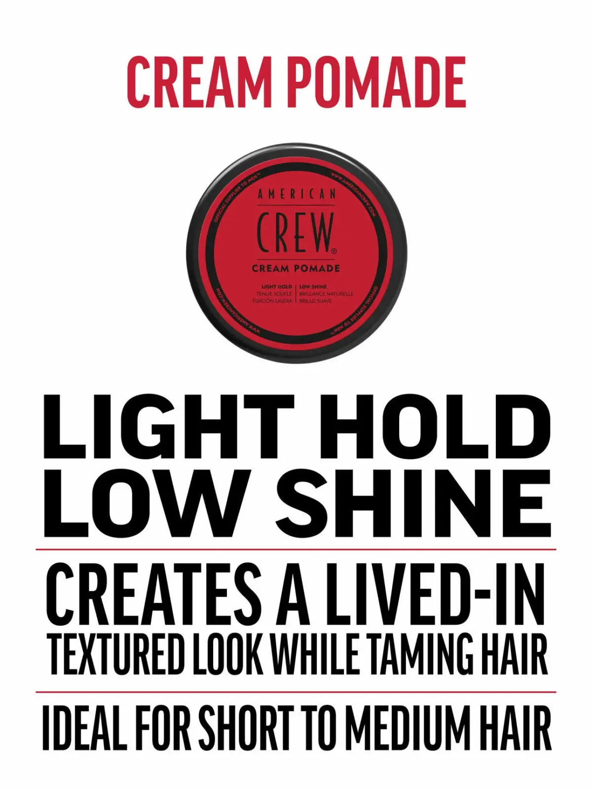 American Crew CREAM POMADE za stilizovanje kose, 85g | VESNA.RS