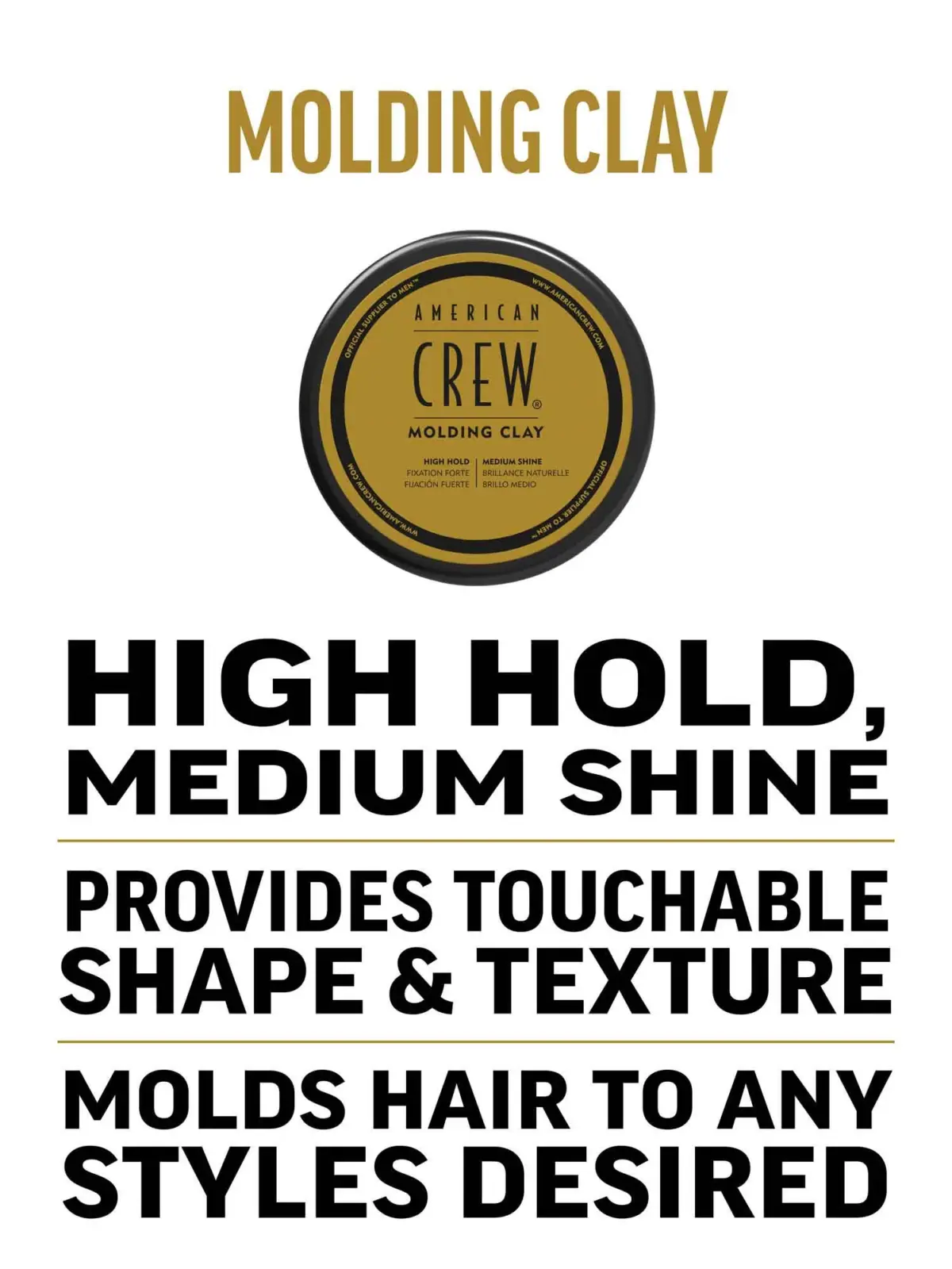 American Crew Glina za modeliranje kose Molding clay, 85 g | VESNA.RS