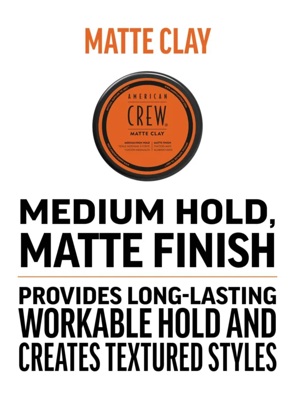 American Crew Matirajuća glina za kosu MATTE CLAY, 85 gr | VESNA