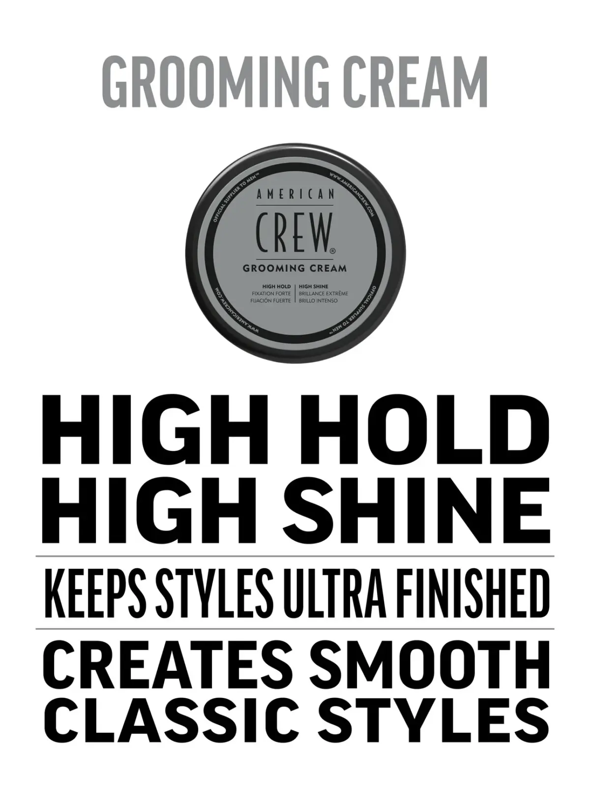 American Crew Krema sa jakim držanjem i visokim nivoom sjaja za oblikovanje kose Grooming cream, 85 g | VESNA.RS