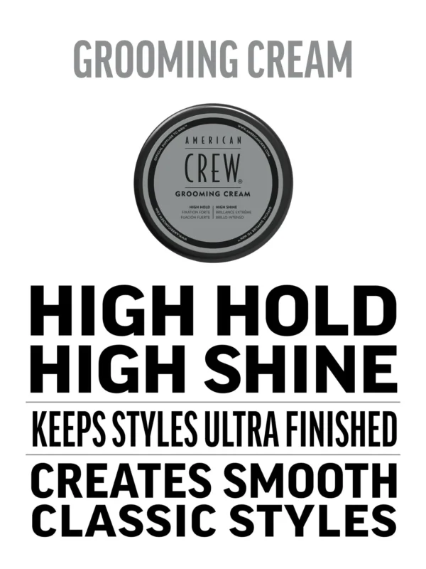 American Crew Krema sa jakim držanjem i visokim nivoom sjaja za oblikovanje kose Grooming cream, 85 g | VESNA