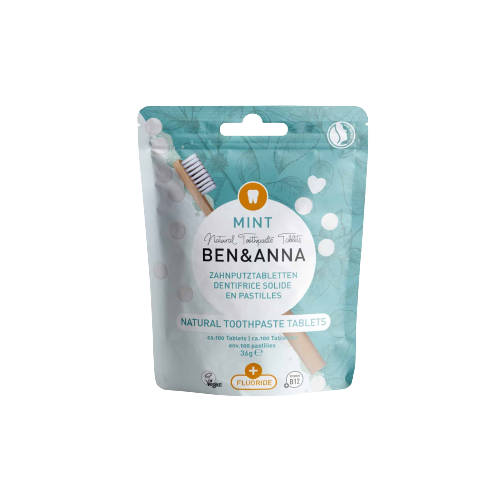 BEN & ANNA Prirodna pasta za zube u tabletama sa fluoridom, 36g | VESNA.RS