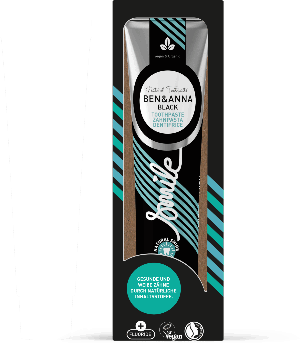 BEN & ANNA Pasta za izbeljivanje zuba TUBE - BLACK, 75ml | VESNA.RS