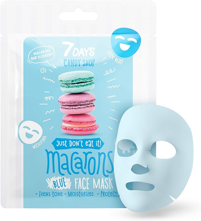 7DAYS CANDY SHOP Plava maska za lice Macarons | VESNA.RS