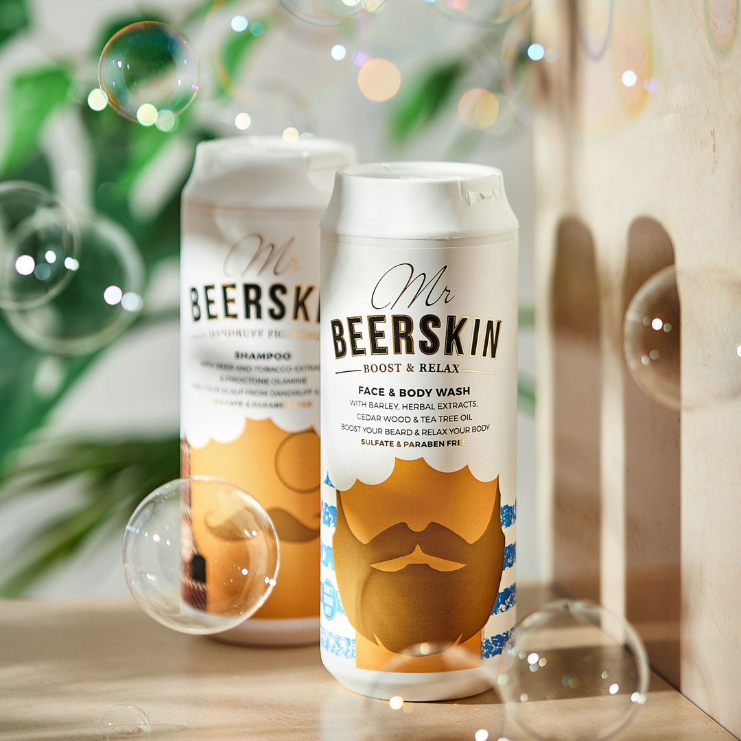 BEERSKIN Poklon set Mr. BEERSKIN HELLO BRO DANDRUFF FIGHTING ŠAMPON & LICE & TELO GEL ZA TUŠIRANJE | VESNA.RS
