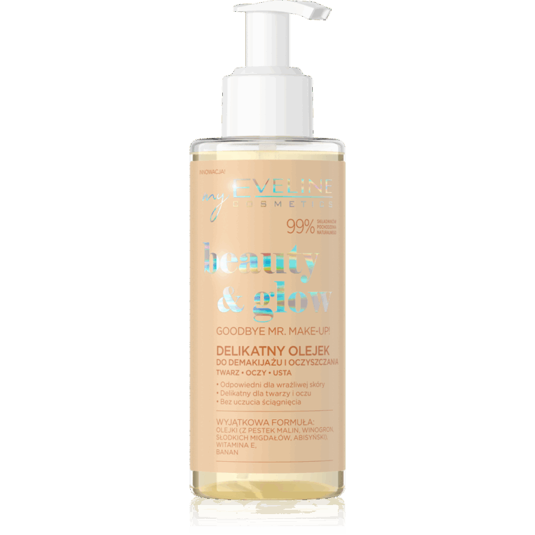 EVELINE Beauty & Glow – Ulje za čišćenje lica i skidanje šminke, 145 ml | VESNA.RS