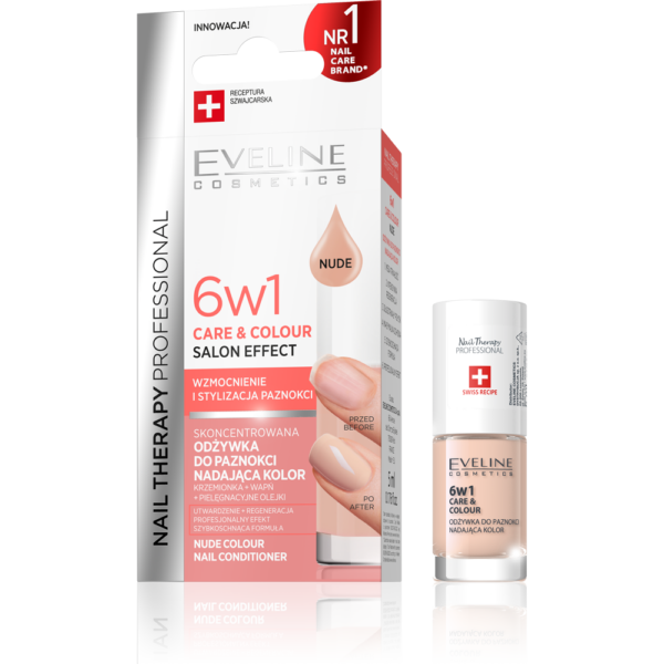 EVELINE Nail therapy 6in1 Care & Colour Nude 5ml | VESNA