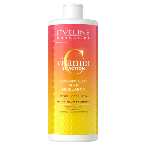 EVELINE Vitamin C 3XAction – Illuminating Micellar Water, 500 ml | VESNA