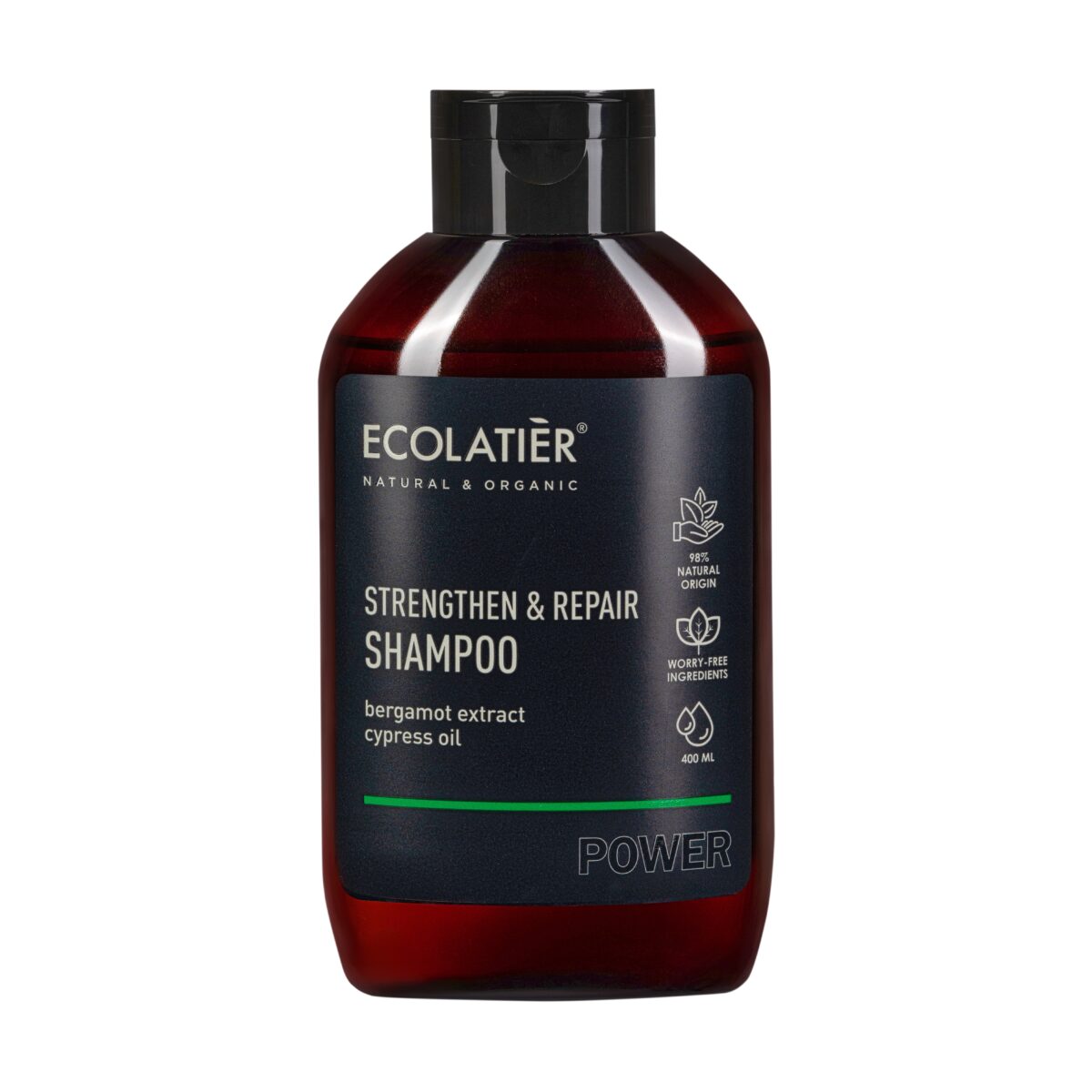 ECOLATIER POWER Šampon za jačanje i opravak kose, 400 ml | VESNA.RS