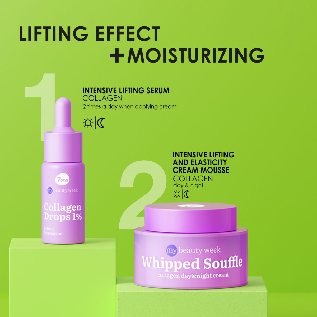 7DAYS MY BEAUTY Collagen dnevna i noćna krema za lice WEEK WHIPPED SOUFFLE, 50 ml | VESNA.RS