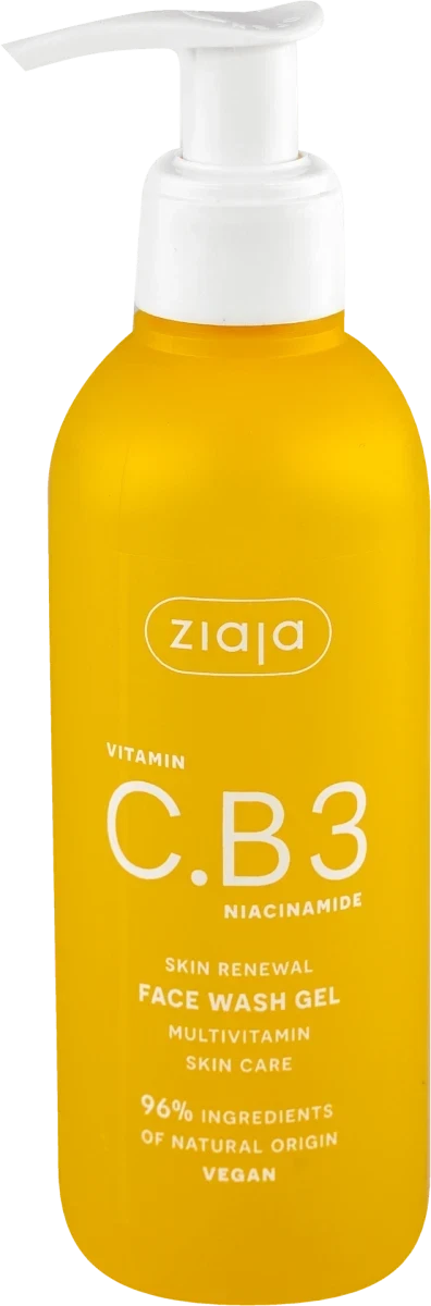 ZIAJA Gel za čišćenje lica VITAMIN C B3 Niacinamid, 190 ml | VESNA