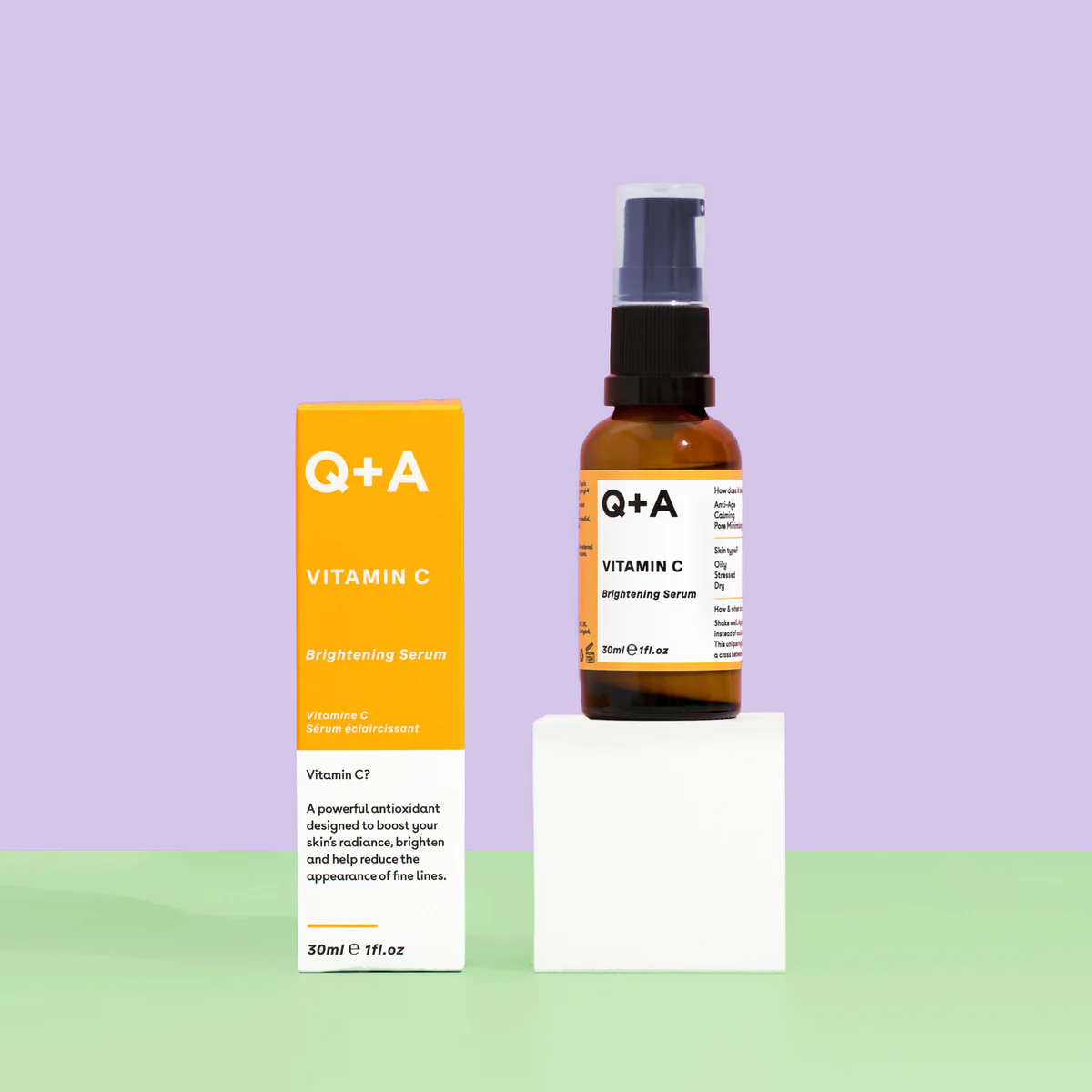 Q+A VITAMIN C Serum za prirodni sjaj kože, 30 ml | VESNA.RS