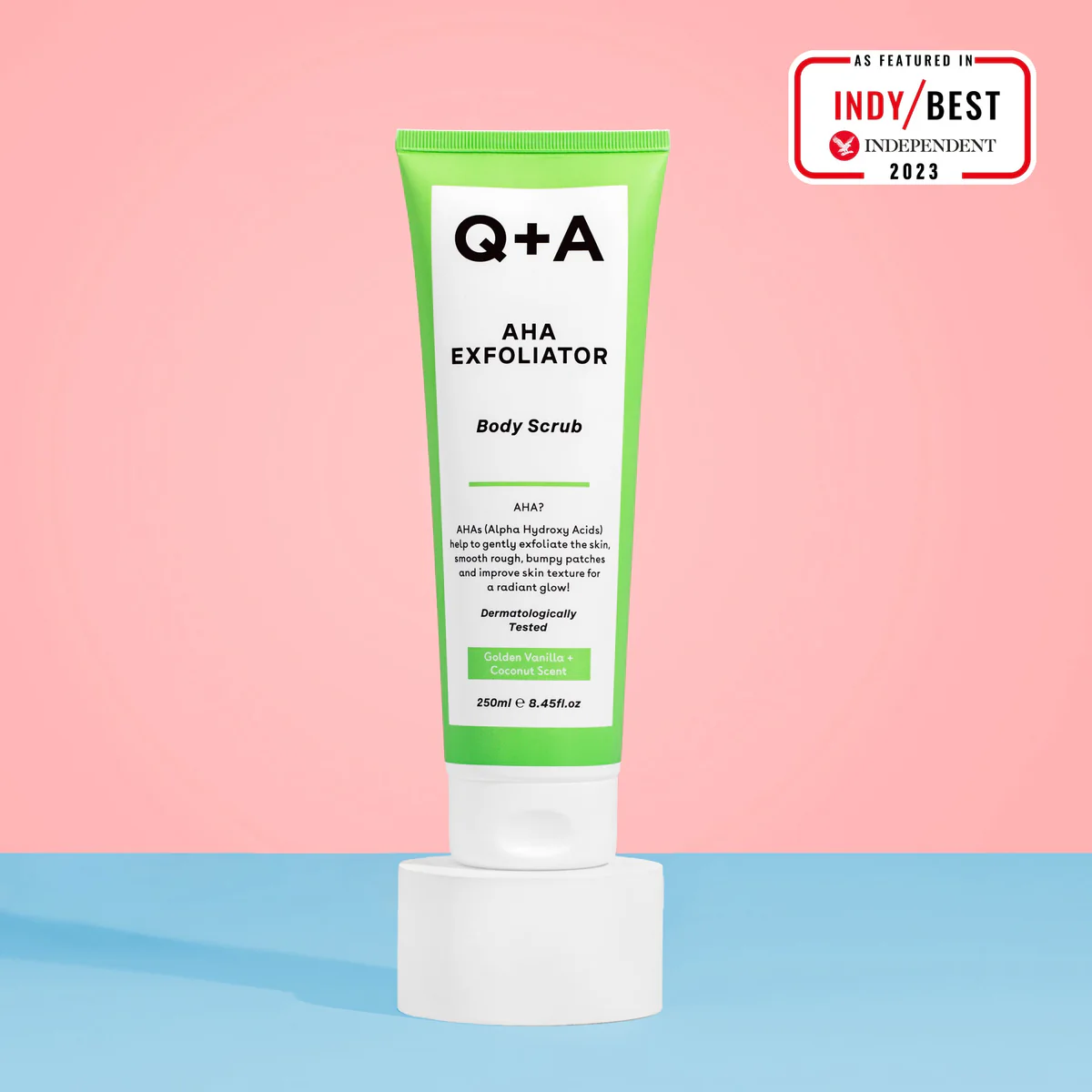 Q+A AHA EXFOLIATOR Piling za telo, 250 ml | VESNA.RS