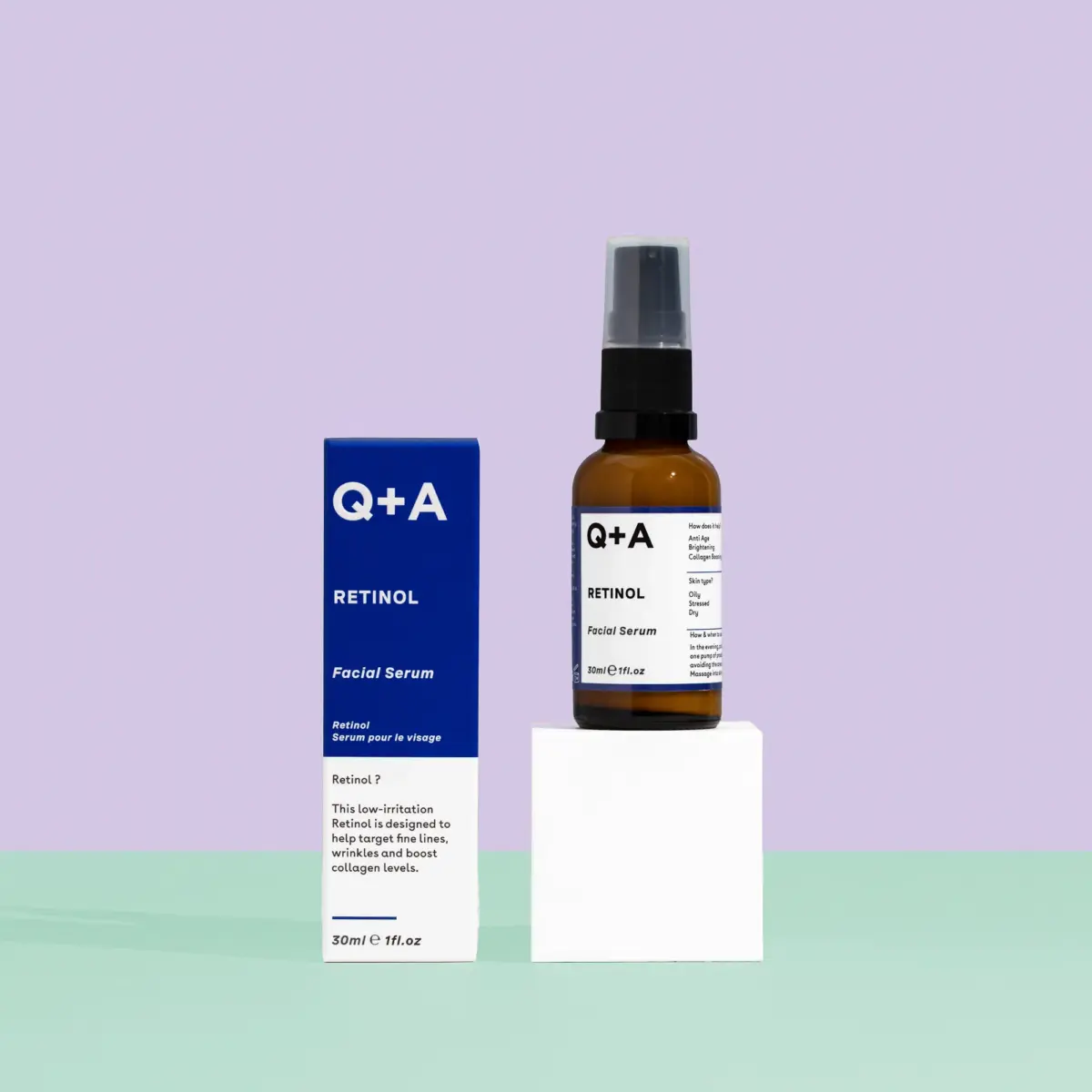 Q+A RETINOL Serum za lice protiv bora, 30 ml | VESNA.RS