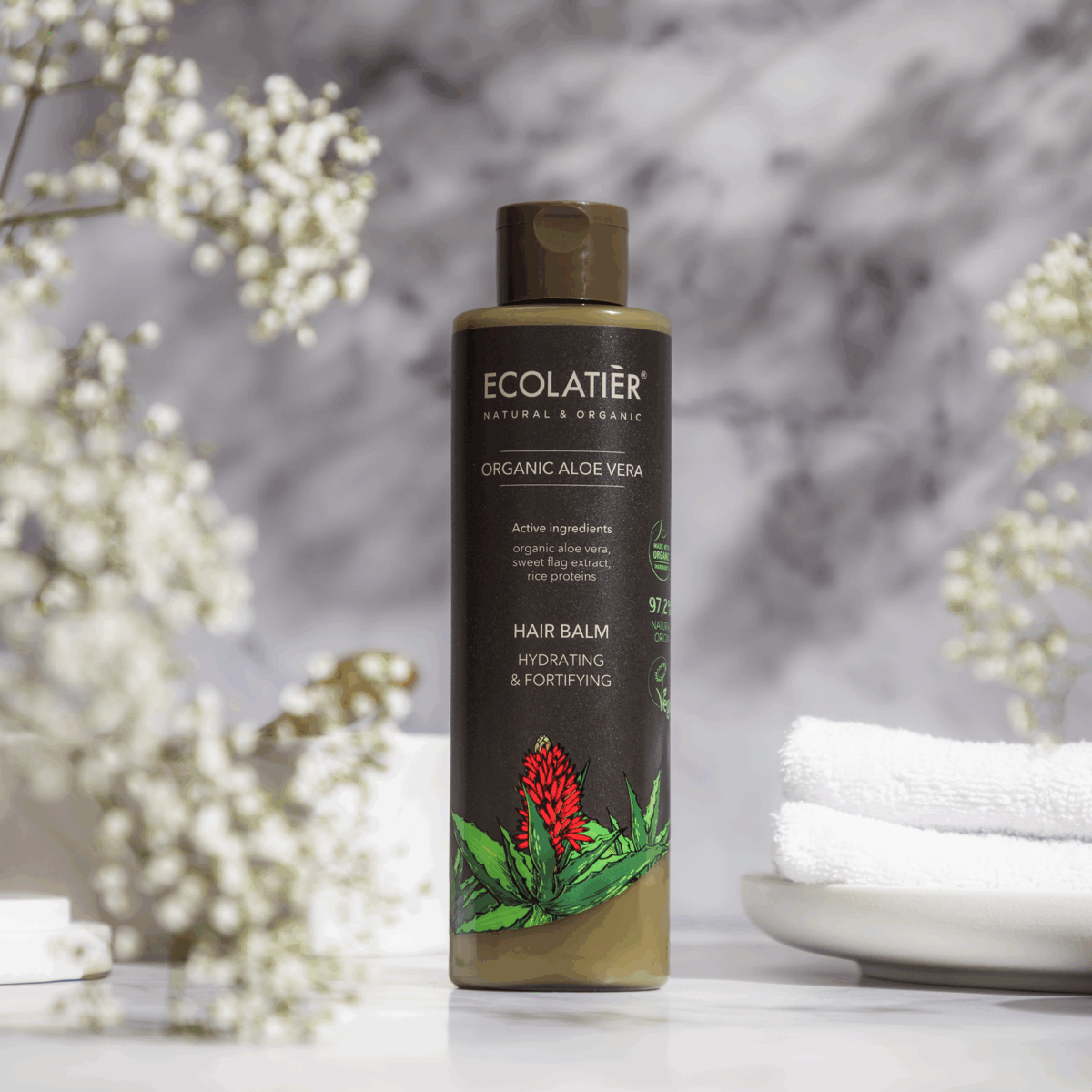 ECOLATIER Balzam za kosu Organic Aloe Vera, 250 ml | VESNA.RS