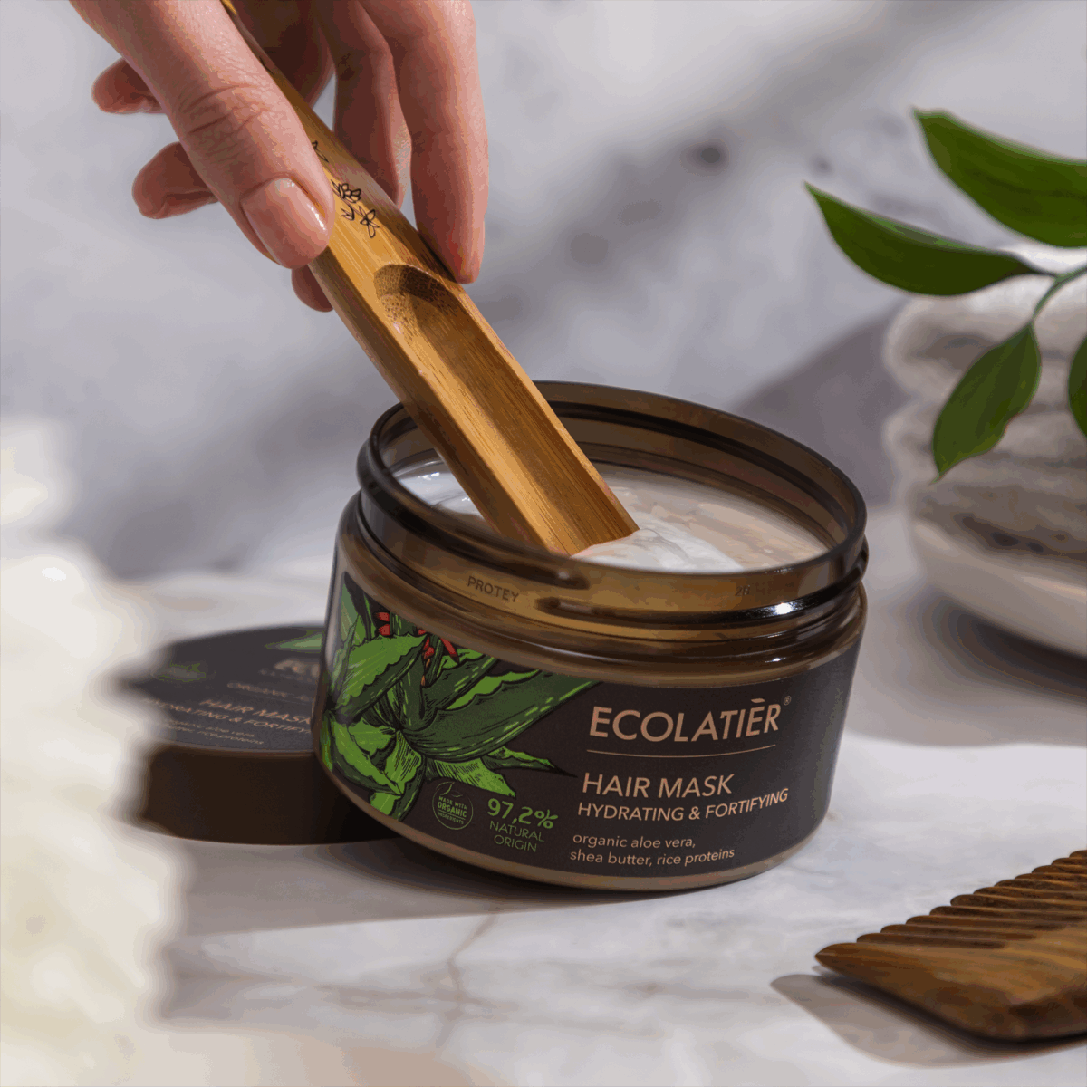 ECOLATIER Maska za kosu Organic Aloe Vera, 250 ml | VESNA.RS