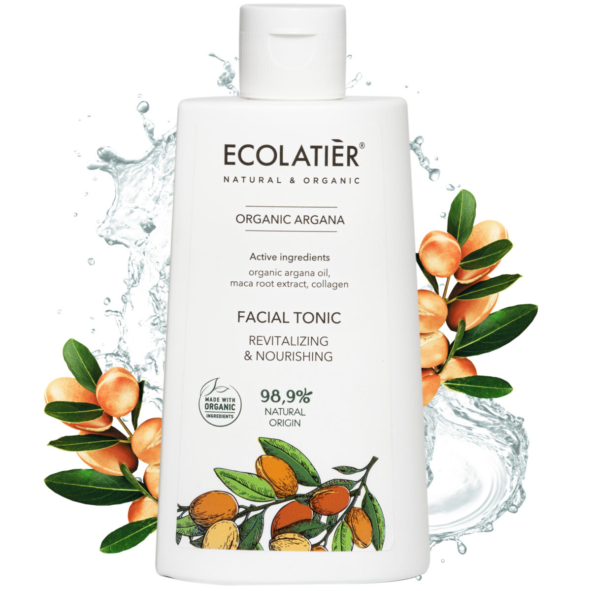 ECOLATIER Tonik za lice Organic Argana, 250 ml | VESNA.RS