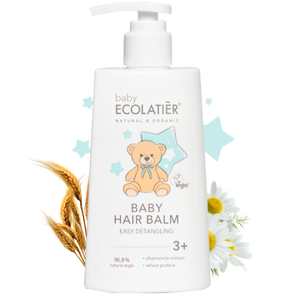 ECOLATIER BABY Balzam za bebe za lako raščešljavanje kose 3+, 250 ml | VESNA