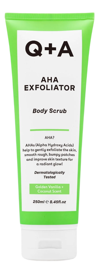 Q+A AHA EXFOLIATOR Piling za telo, 250 ml | VESNA.RS