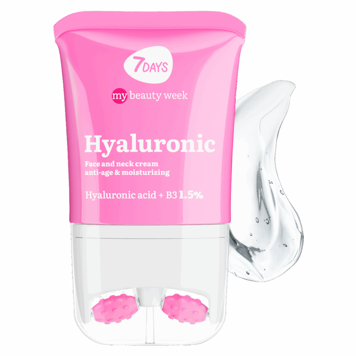 7DAYS MY BEAUTY WEEK HYALURONIC Serum za lice, vrat i dekolte anti-age moisturizing concentrate Hyaluronic acid 1% + B3 O,5%, 80 ml | VESNA.RS