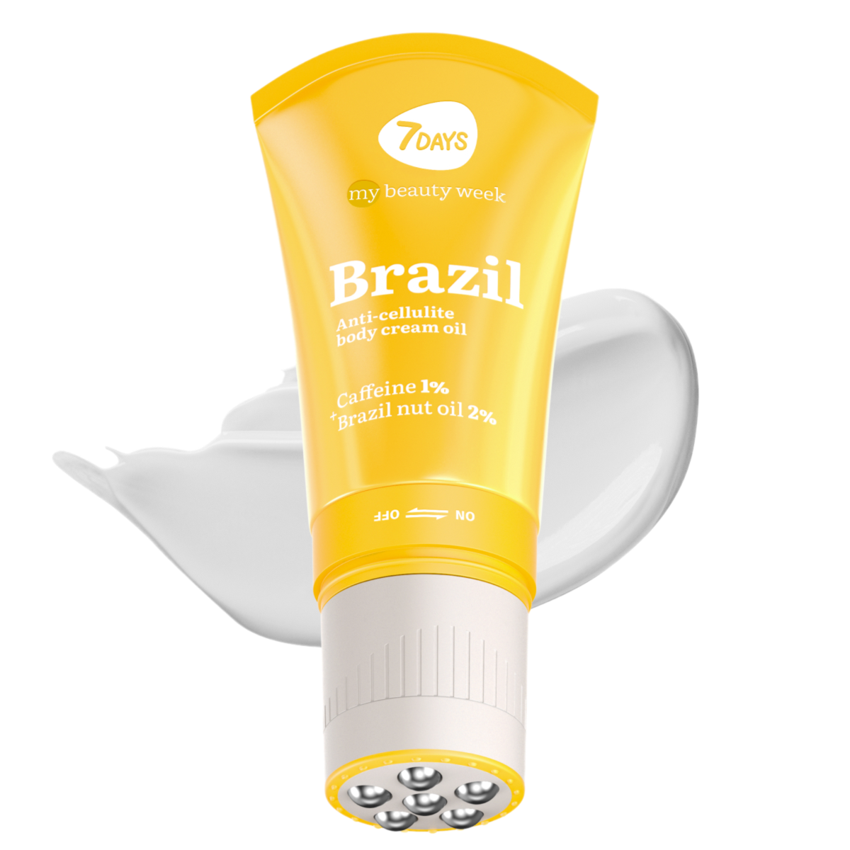 7DAYS MY BEAUTY WEEK BRAZIL Anti-celulit masažer-krema za telo oil Caffeine 1%+ Brazil nut oil 2%, 130 ml | VESNA.RS