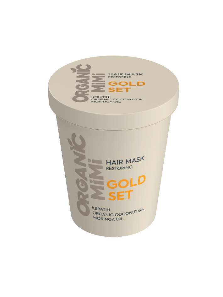 Organic Mimi Maska za kosu Gold set, 200 ml | VESNA.RS