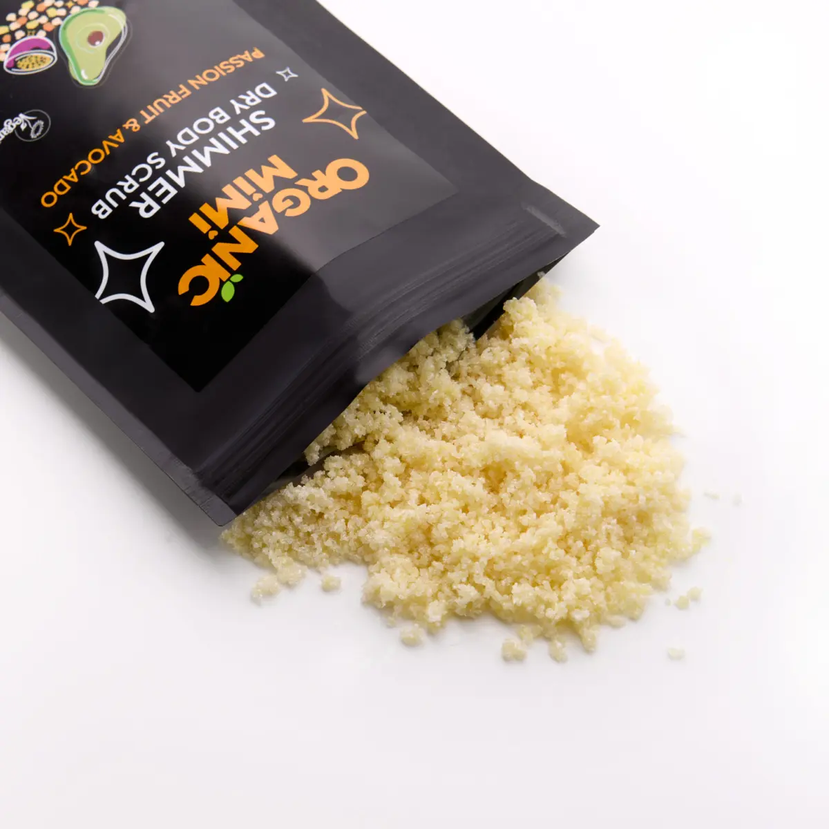 Organic Mimi Shimmer suvi piling za telo MARAKUJA & AVOKADO, 150 g | VESNA.RS