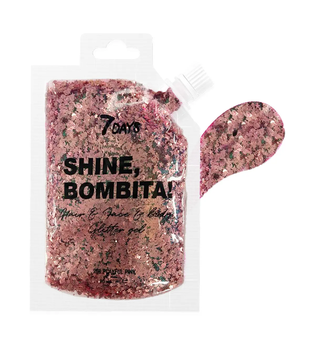 7DAYS B.COLOUR Gliter gel sa šljokicama za lice, kosu i telo, 90 ml | VESNA.RS