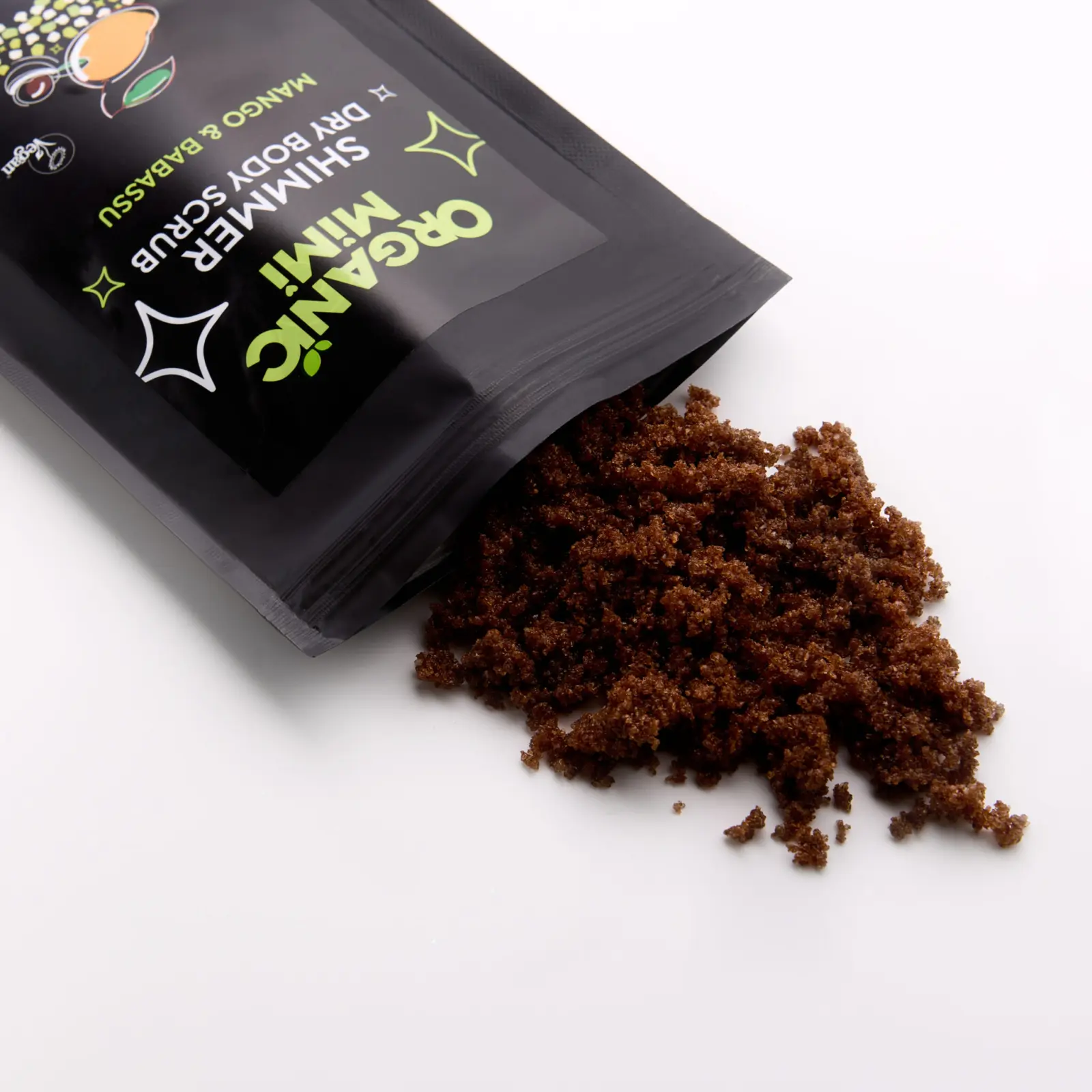 Organic Mimi Shimmer suvi piling za telo MANGO & BABASU, 150 g | VESNA.RS