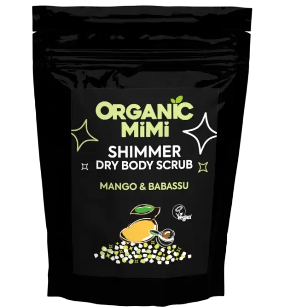 Organic Mimi Shimmer suvi piling za telo MANGO & BABASU, 150 g | VESNA.RS