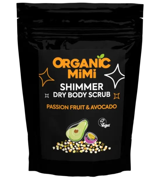 Organic Mimi Shimmer suvi piling za telo MARAKUJA & AVOKADO, 150 g | VESNA.RS