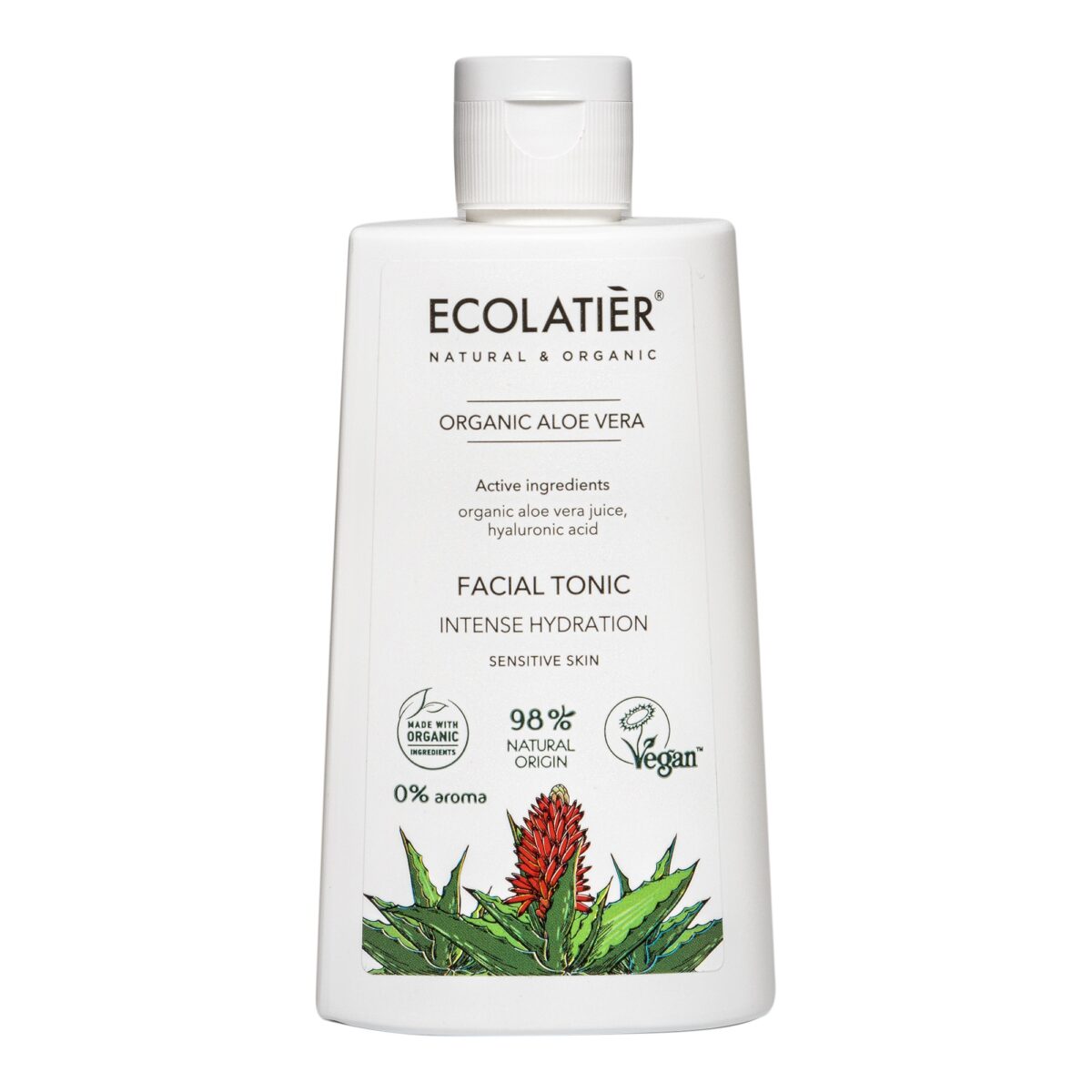 ECOLATIER Tonik za lice Organic Aloe Vera, 250 ml | VESNA.RS