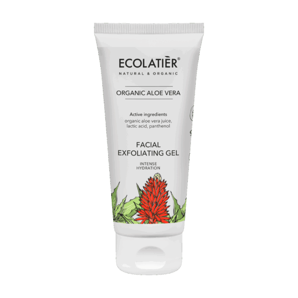 ECOLATIER Gel eksfoliant za lice Organic Aloe Vera, 150 ml | VESNA.RS