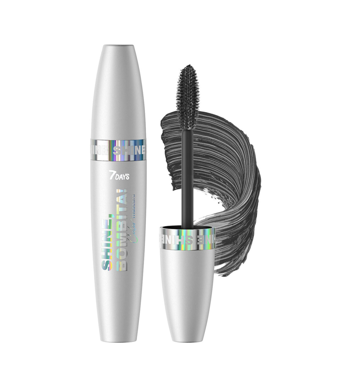 7DAYS Smoky eyes maskara SHINE, BOMBITA! 01 Black | VESNA.RS