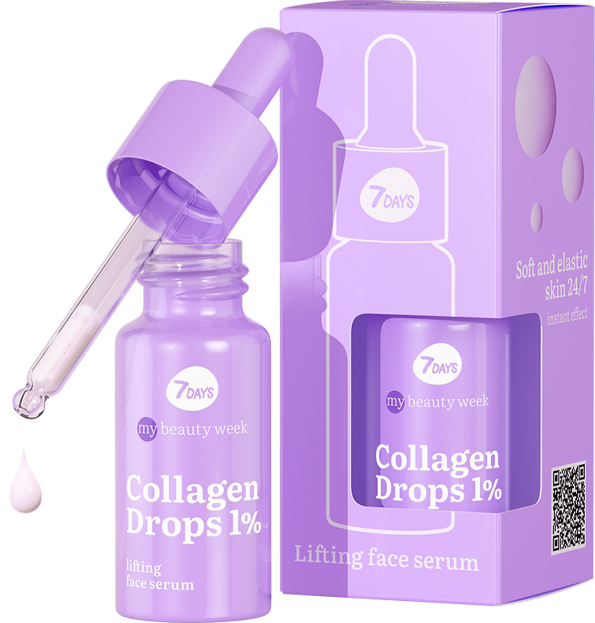 7DAYS MY BEAUTY WEEK COLLAGEN KAPI 1% Lifting serum za lice, 20 ml | VESNA.RS