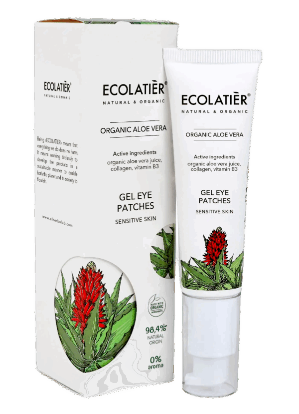 ECOLATIER Gel za flastere za područje ispod oka Organic Aloe Vera, 30 ml | VESNA.RS
