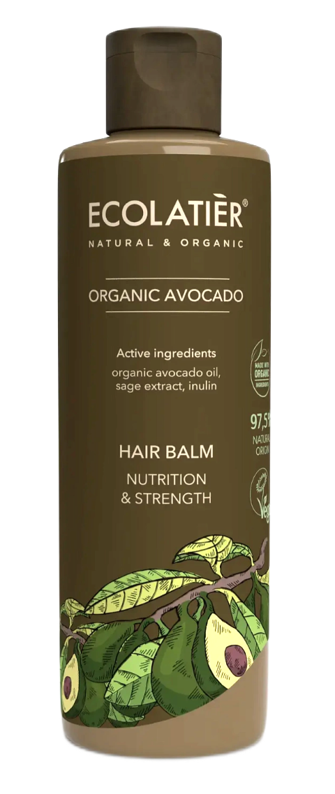 ECOLATIER Balzam za kosu Organic Avocado, 250 ml | VESNA.RS