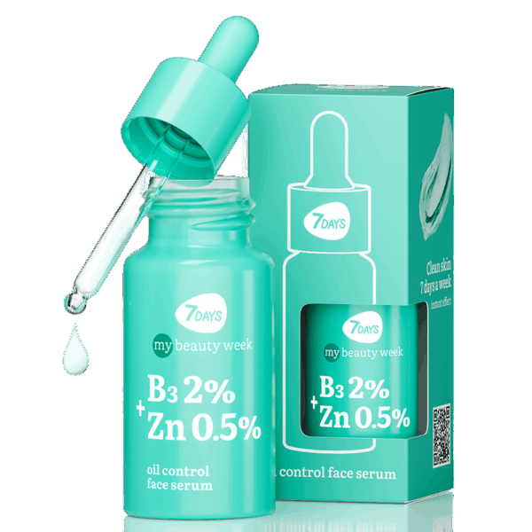7DAYS Serum za balansiranje količine ulja na koži B3 2%+ZN 0,5% | VESNA.RS